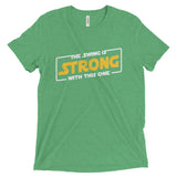 SWING IS STRONG Tri-Blend Short sleeve t-shirt